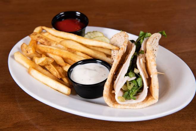Order Kids Turkey Cheese & Lettuce Pita food online from Green Mill store, HASTINGS on bringmethat.com