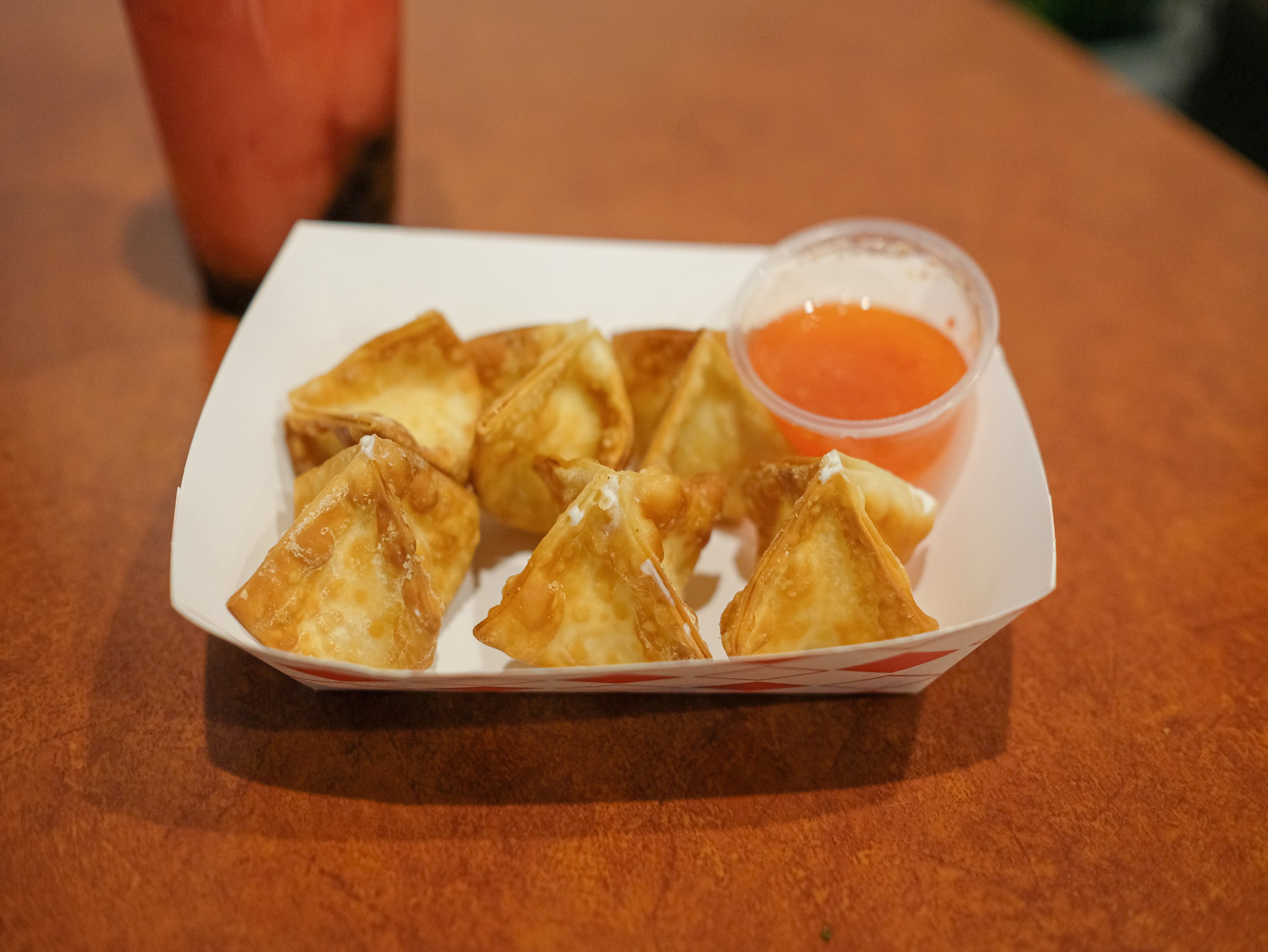 Order 6 Piece Cream Cheese Wonton food online from Tapioca Heaven Cafe store, San Diego on bringmethat.com