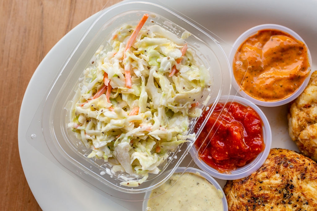 Order Homemade Cole Slaw food online from Crab Cake Cafe store, Oxon Hill on bringmethat.com