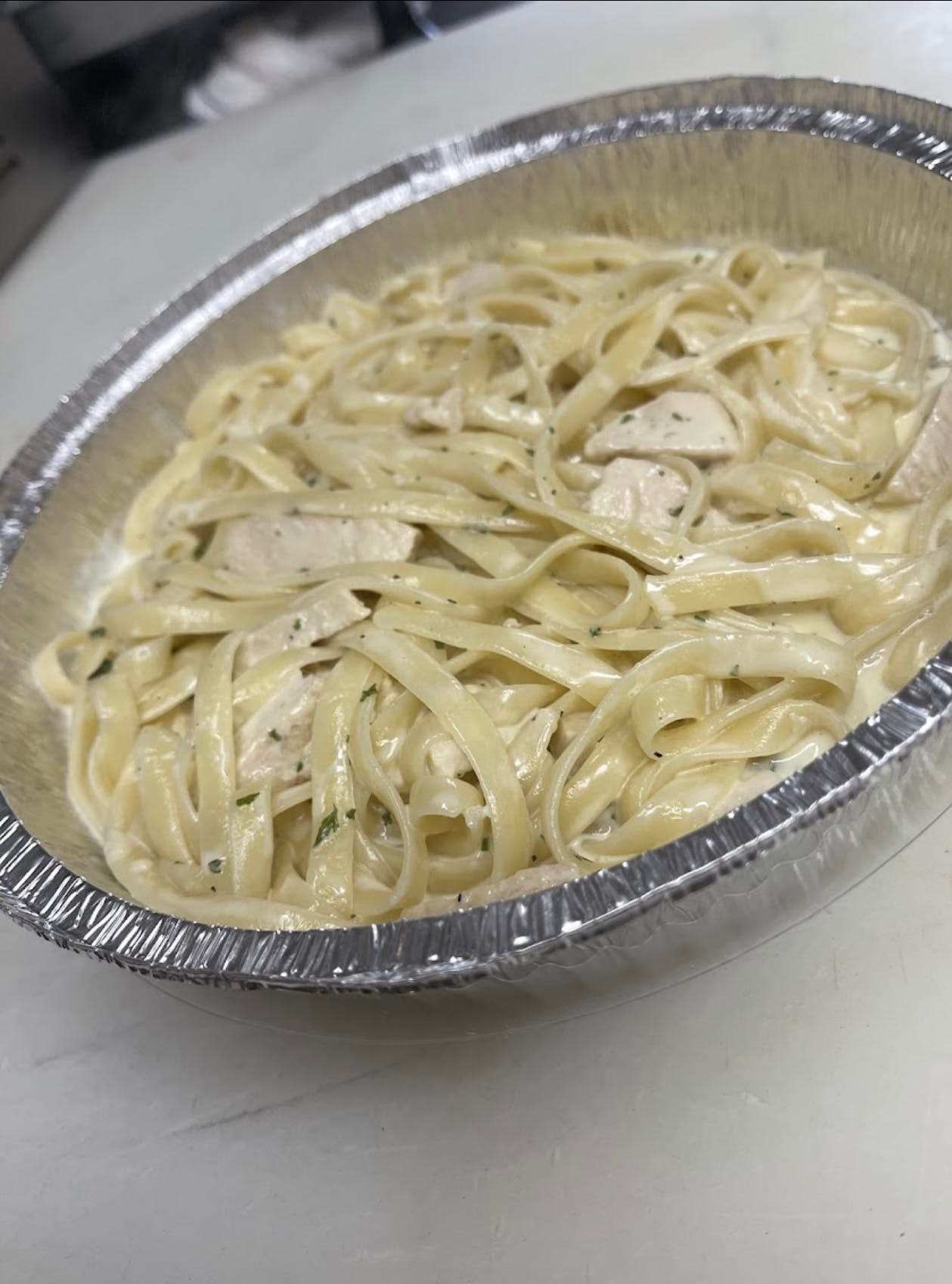 Order Fettuccine Alfredo - Dinner Entrees food online from Anthony's Pizzeria store, Wind Gap on bringmethat.com