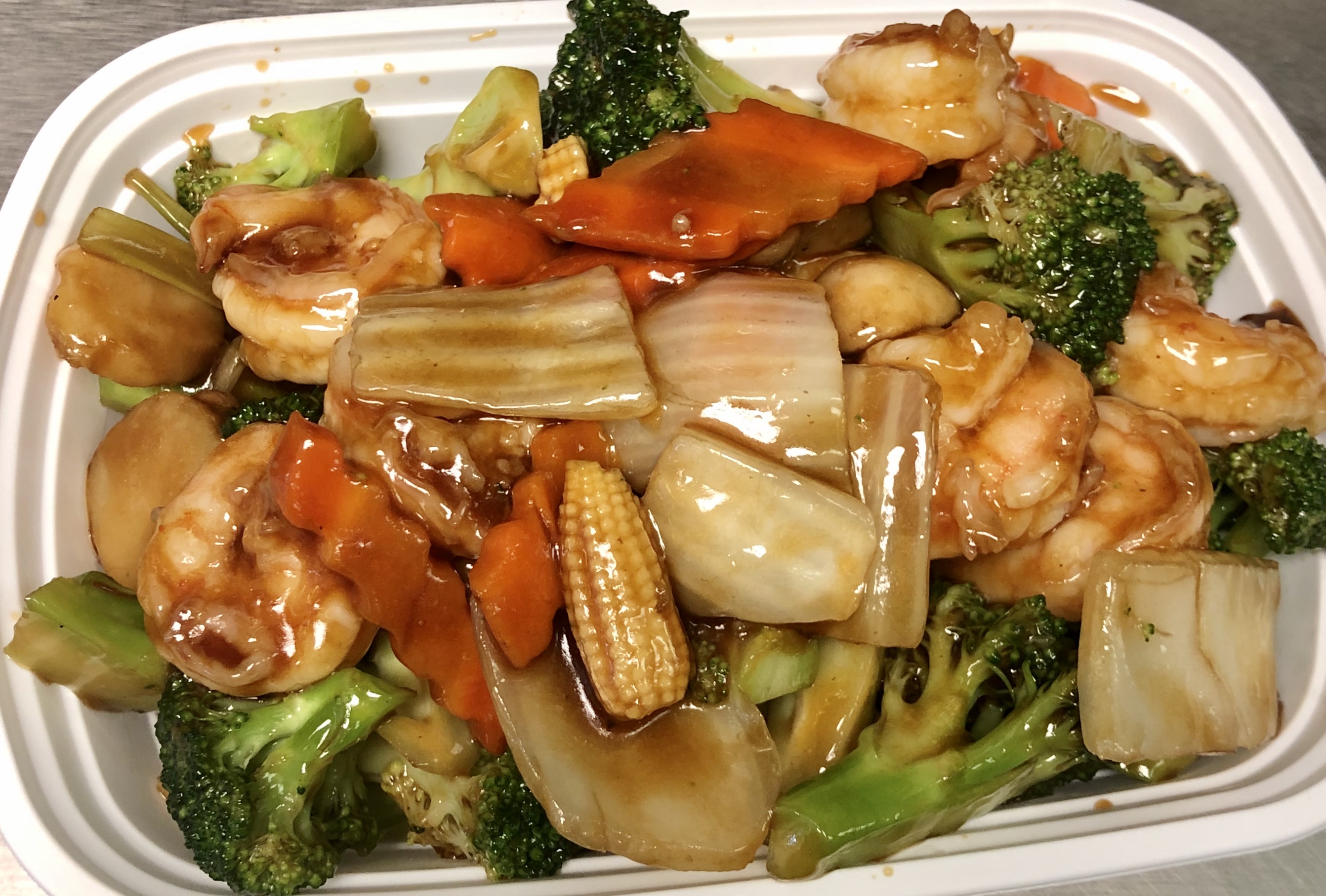 Order 80. Shrimp with Mixed Vegetable food online from China Star store, Dunbar on bringmethat.com