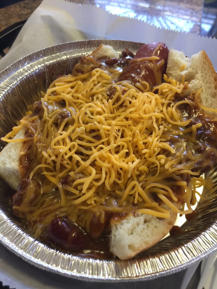 Order 1/4 lb. Nathans Hot Dog with Chili, Cheese and Onions food online from Munch A Sub store, Las Vegas on bringmethat.com