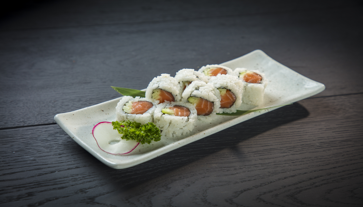 Order Salmon Roll   food online from Starfish Sushi - Downey store, Downey on bringmethat.com