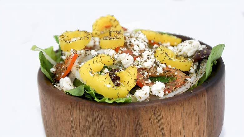 Order Greek Salad (Large)  food online from Chanello Pizza store, Richmond on bringmethat.com