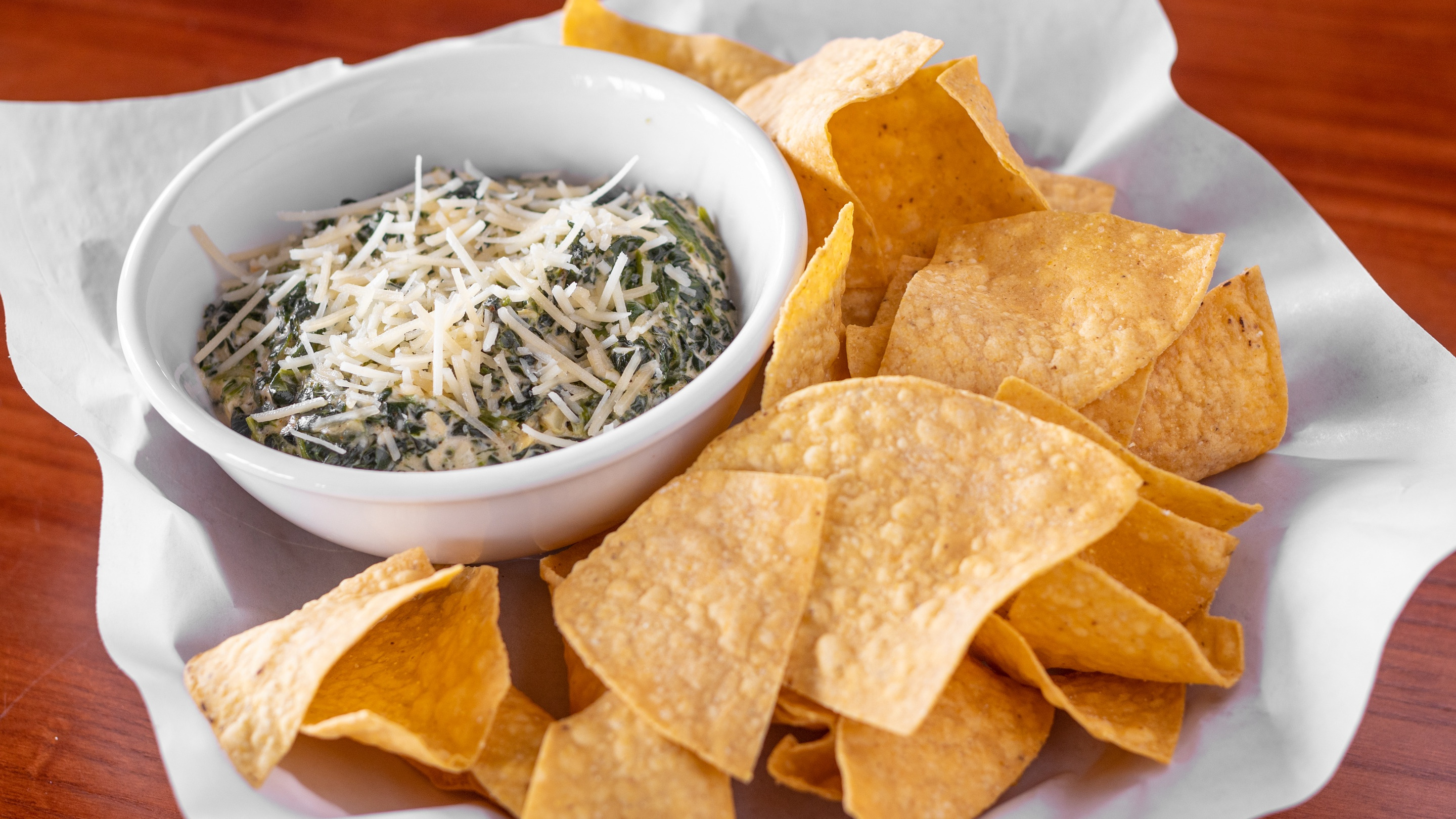Order Spinach & Artichoke Dip food online from Kickback Jack's store, High Point on bringmethat.com