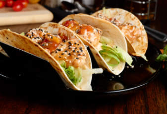 Order Shrimp Tacos food online from @ Elm St. Grill store, Greensboro on bringmethat.com