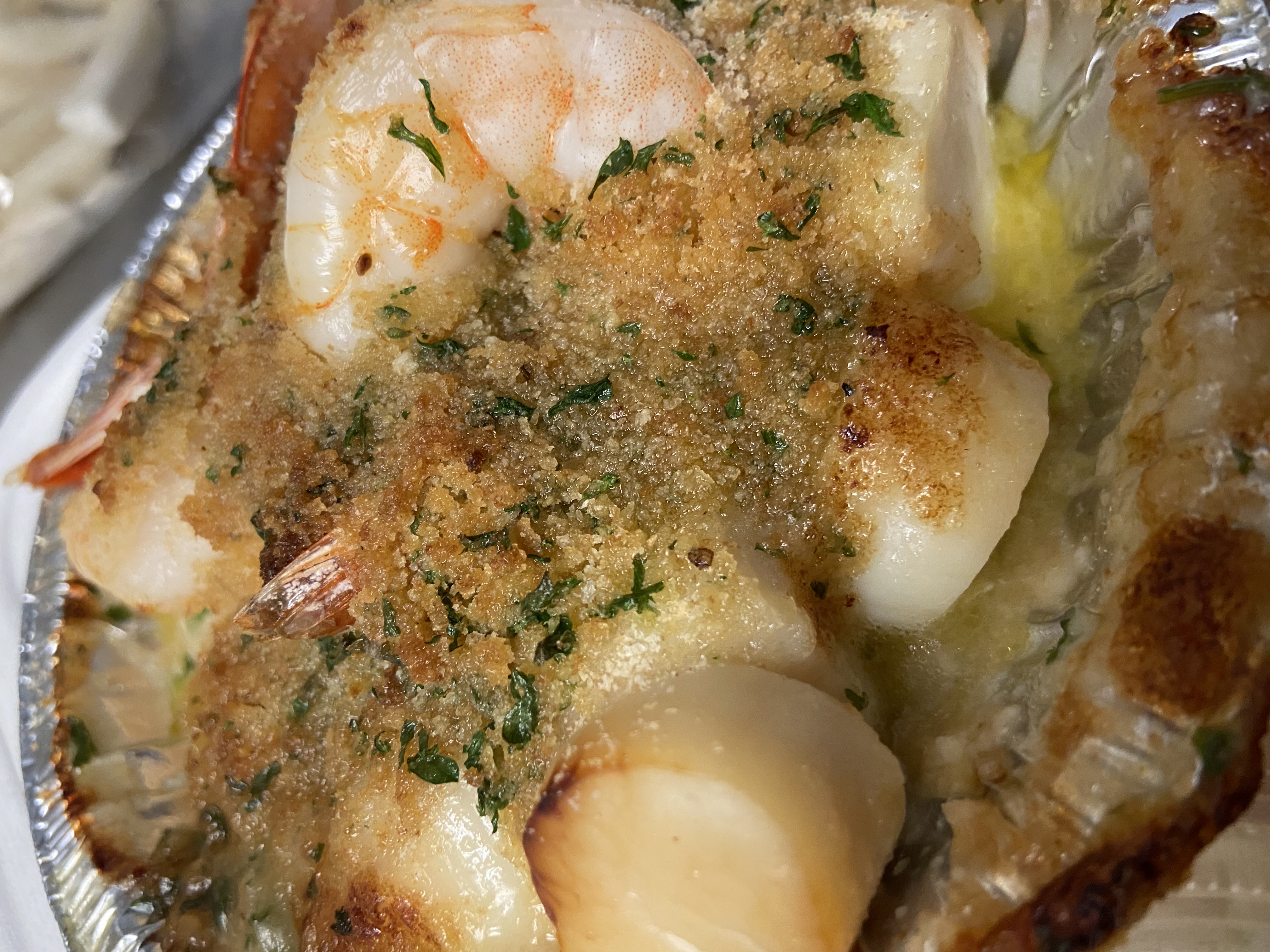 Order Broiled Seafood Platter food online from Osterville Fish store, Barnstable on bringmethat.com