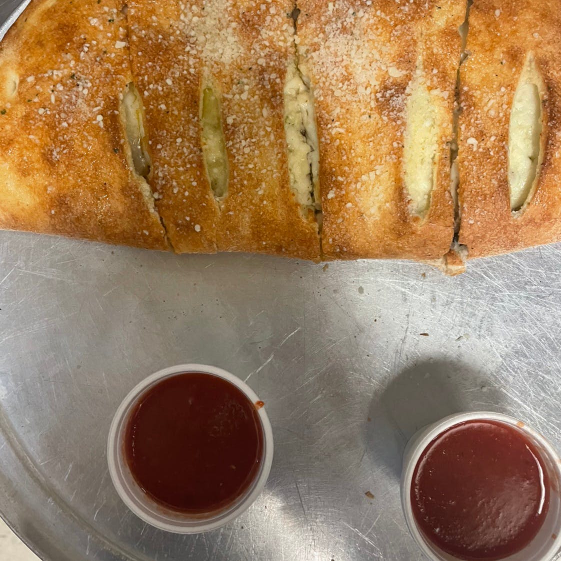 Order Veggie Calzone - Small food online from Casa Nostra Italian Cuisine store, Greeneville on bringmethat.com