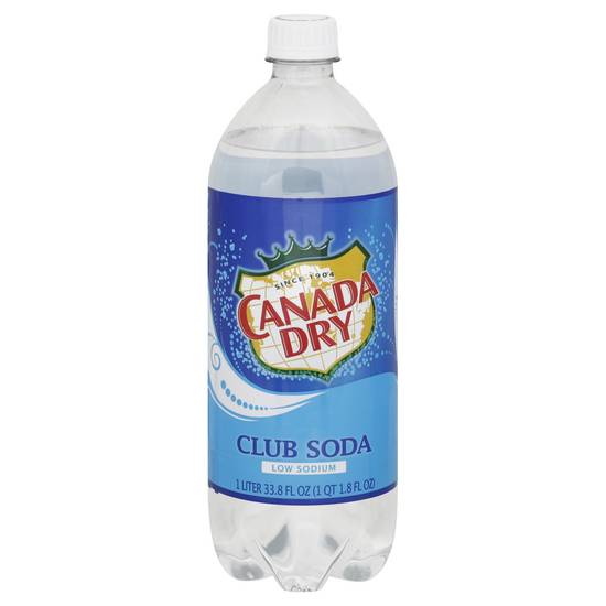 Order Canada Dry Club Soda Low Sodium (1 L) food online from Rite Aid store, Goleta on bringmethat.com