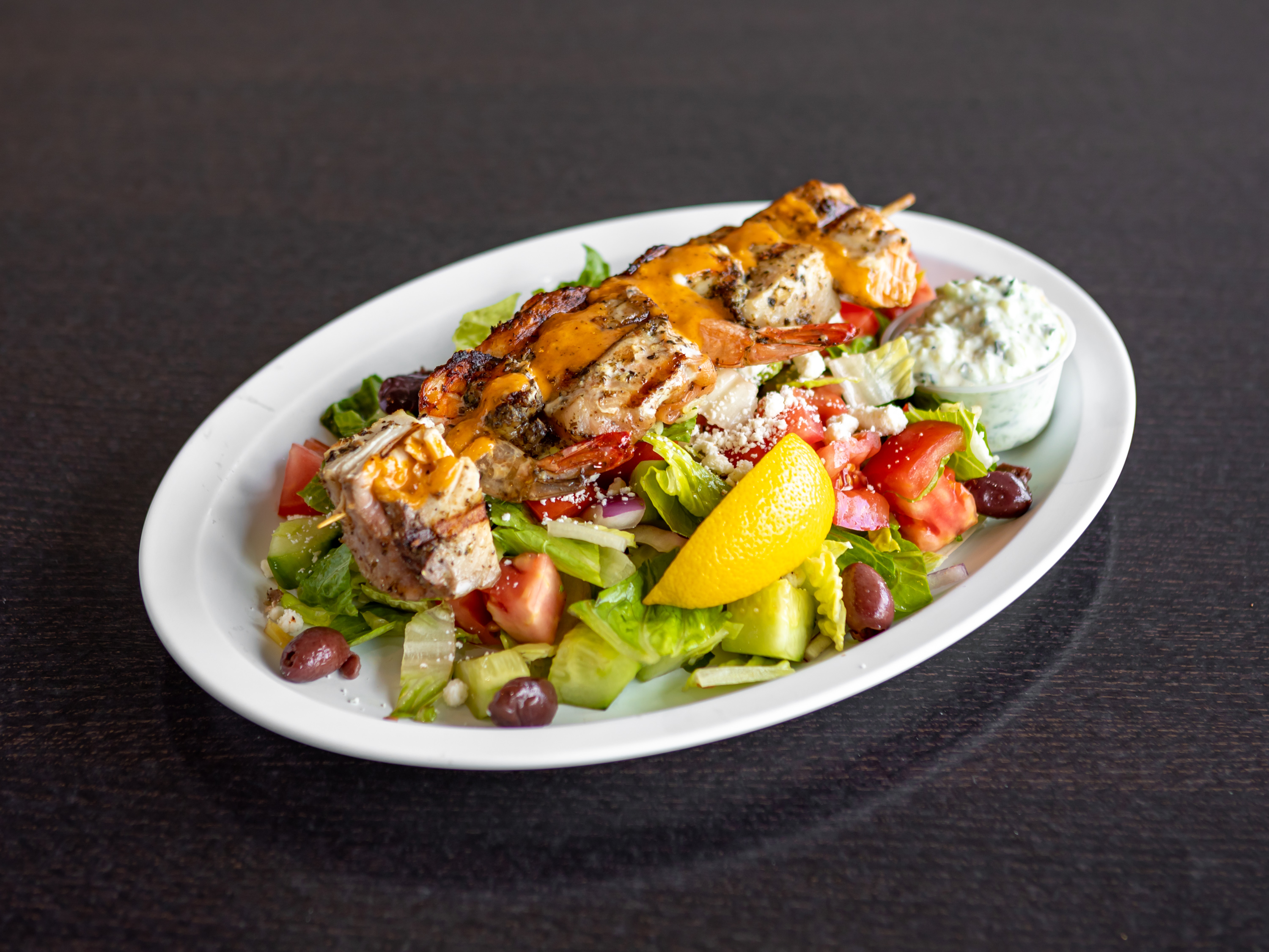 Order Seafood Salad food online from Mikonos Grill store, Milpitas on bringmethat.com