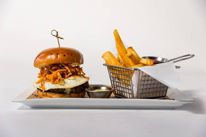 Order Brunch Bacon Burger food online from The Hash Kitchen store, Scottsdale on bringmethat.com