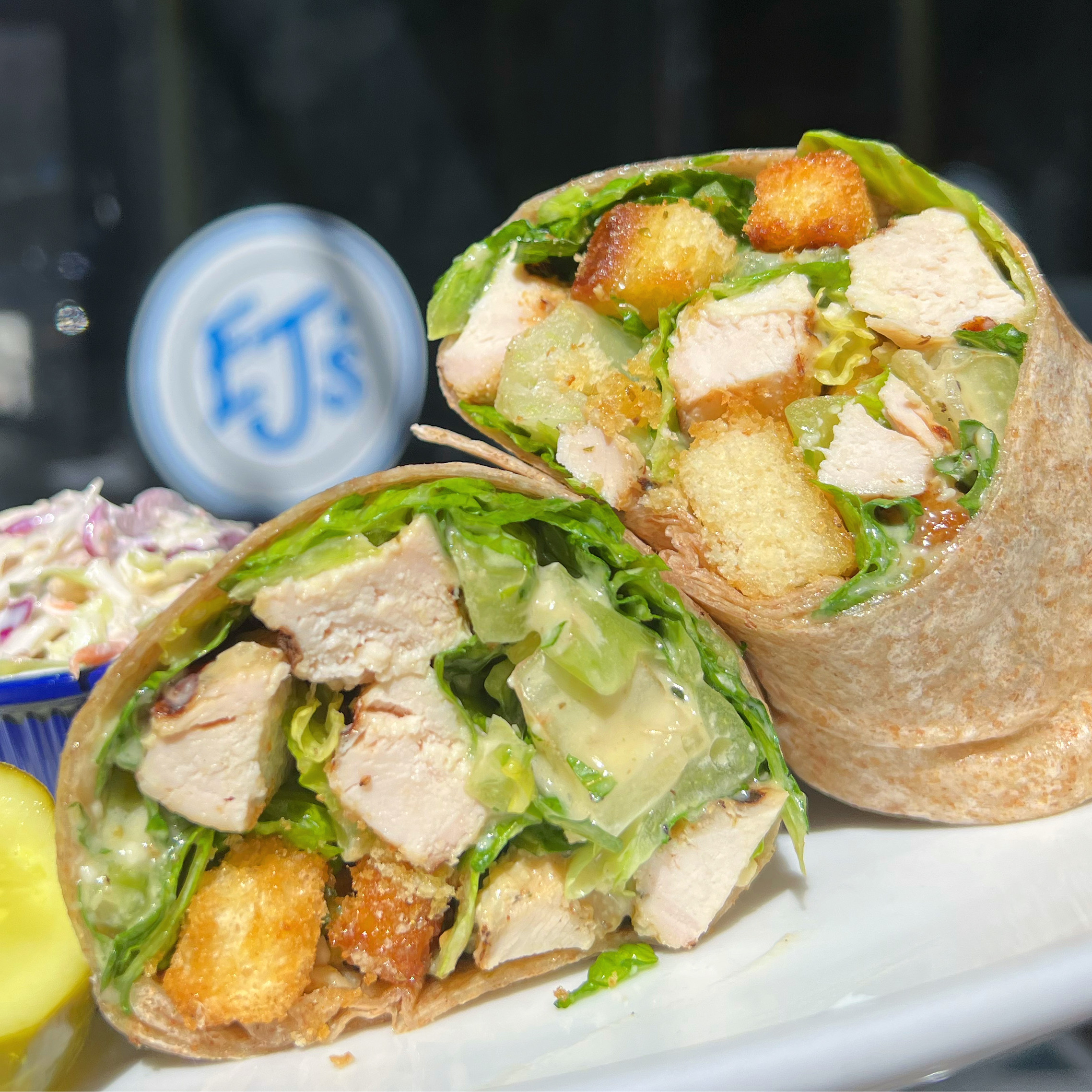 Order Chicken Caesar Wrap food online from Ej's luncheonette store, New York on bringmethat.com