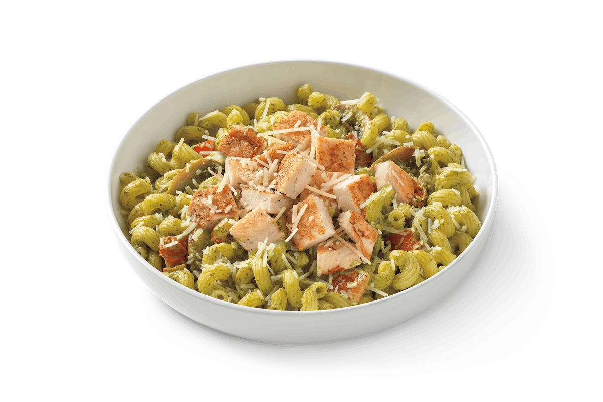 Order Pesto Cavatappi with Grilled Chicken food online from Noodles & Company store, Layton on bringmethat.com