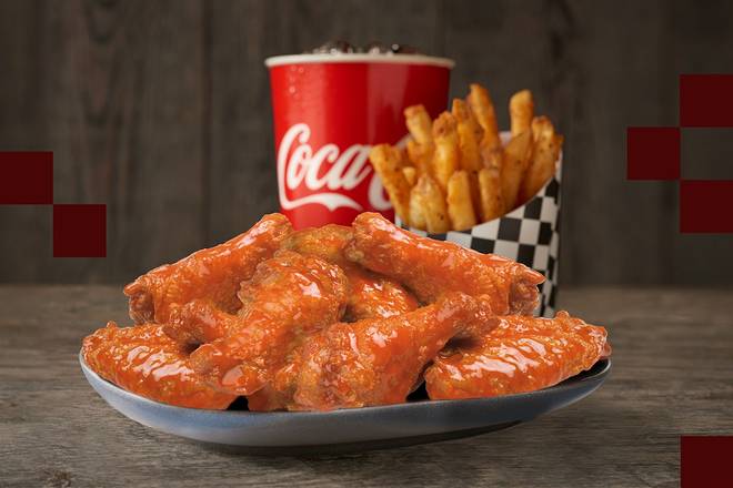 Order 10pc Classic Wings Combo food online from Checkers store, Detroit on bringmethat.com