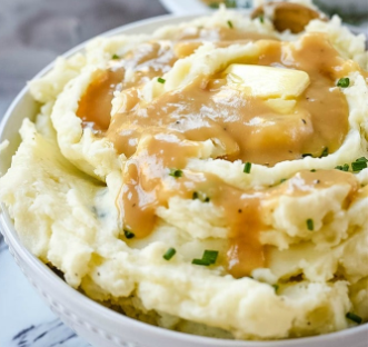 Order Mashed Potatoes with Gravy food online from May Restaurant store, Frederick on bringmethat.com