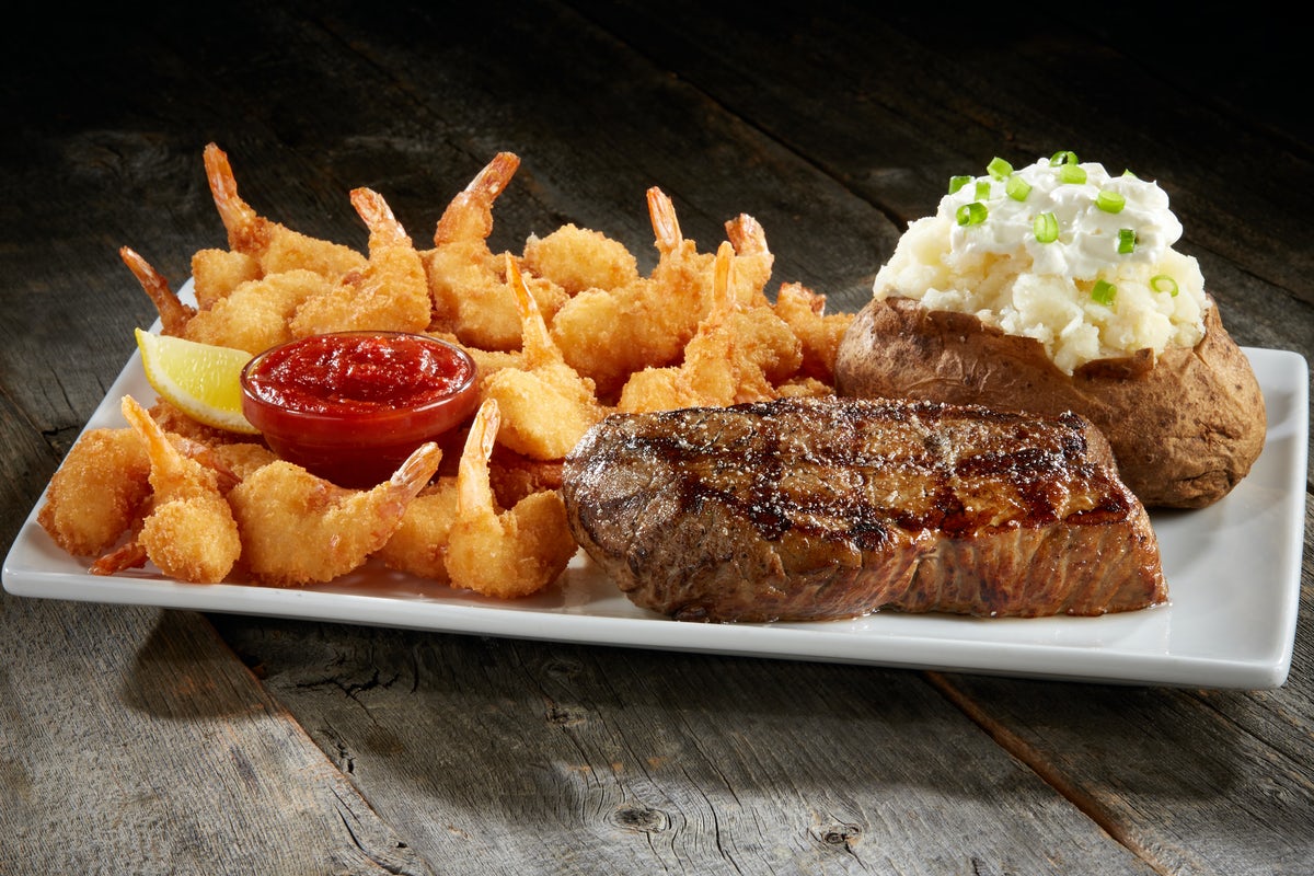 Order Steak & Crispy Shrimp  food online from Sizzler store, Fountain Valley on bringmethat.com