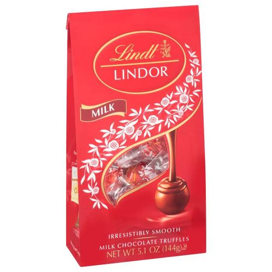 Order Lindt LINDOR Milk Chocolate Truffles, Chocolates with Smooth, Melting Truffle Center, 5.1 oz. Bag food online from Cvs store, GREENWICH on bringmethat.com