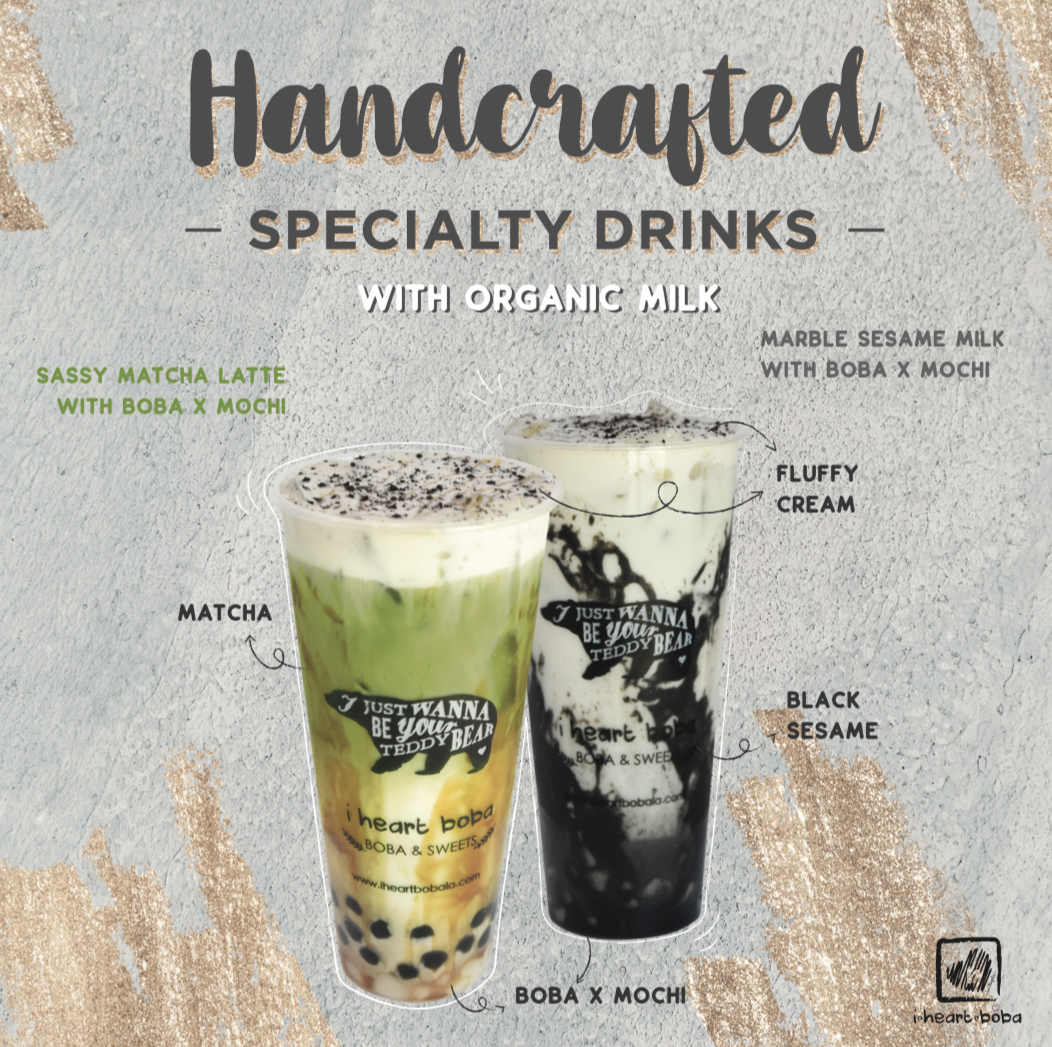 Order Sassy Matcha Latte with Boba  food online from I Heart Boba store, Rowland Heights on bringmethat.com