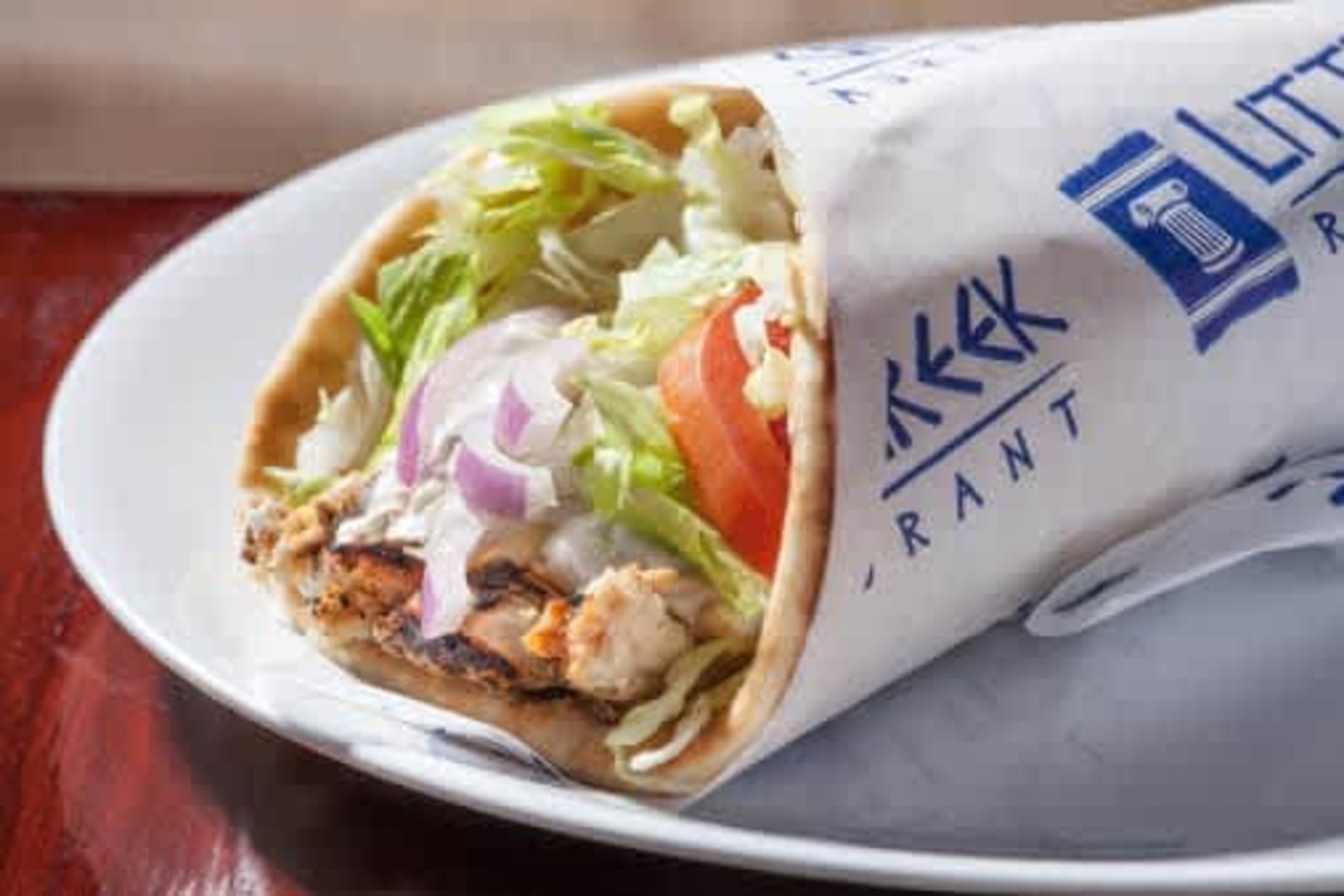 Order CHICKEN PITA food online from Little Greek Fresh Grill store, Youngstown on bringmethat.com
