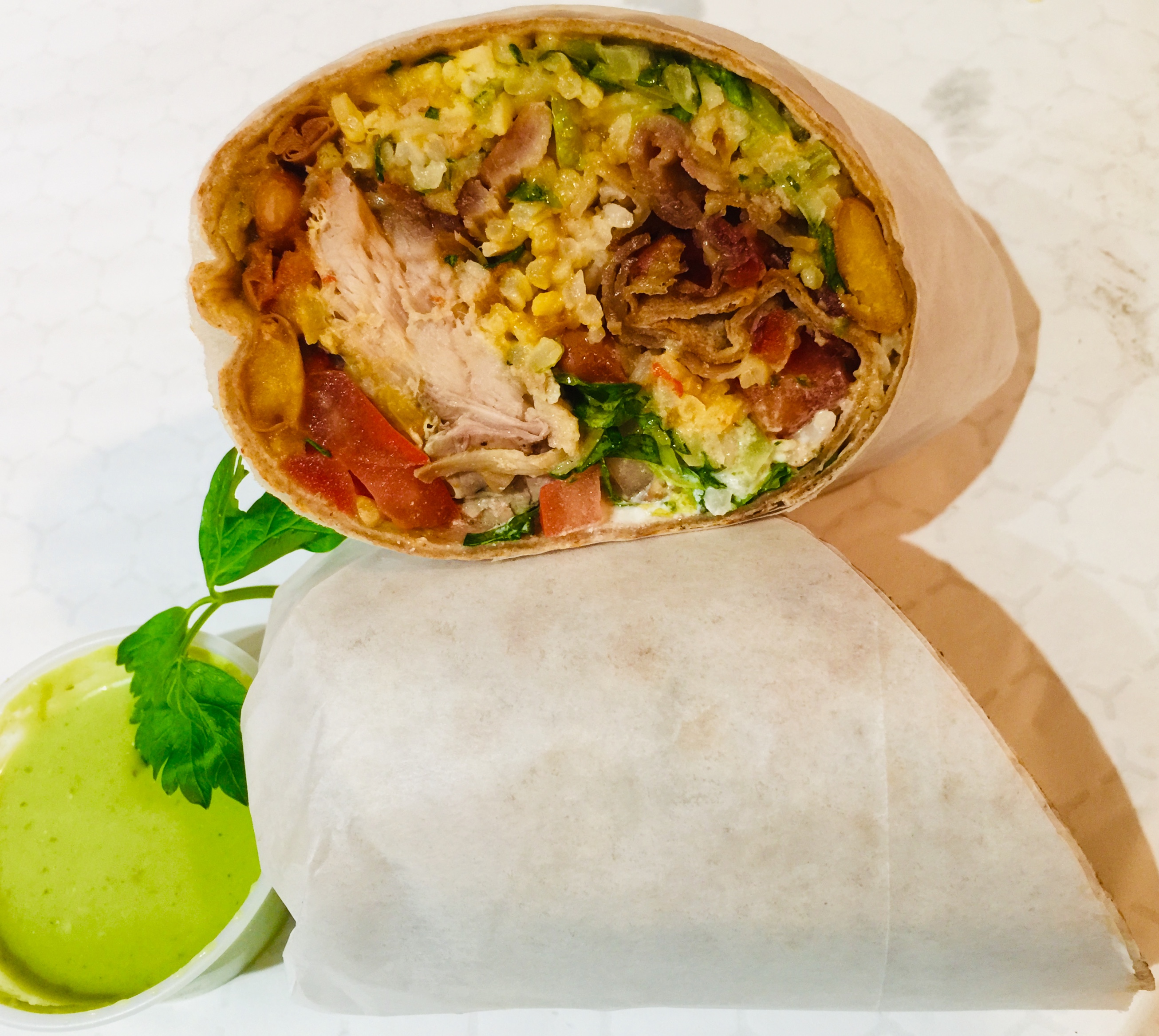 Order Pernil Burrito Wrap food online from Tio Pio - Willoughby St. store, Brooklyn on bringmethat.com