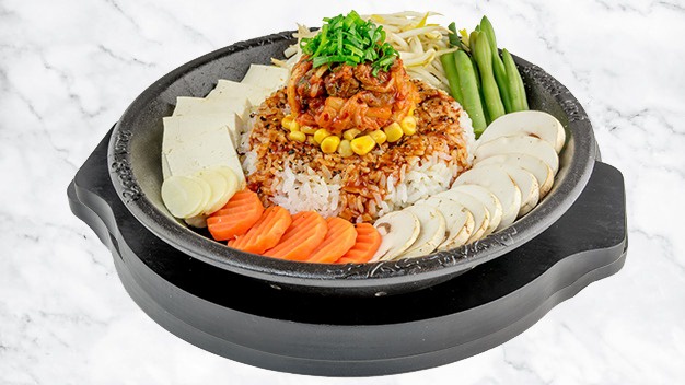 Order Tofu and Veggie Kimchi Pepper Rice food online from Pepper Lunch store, Irvine on bringmethat.com