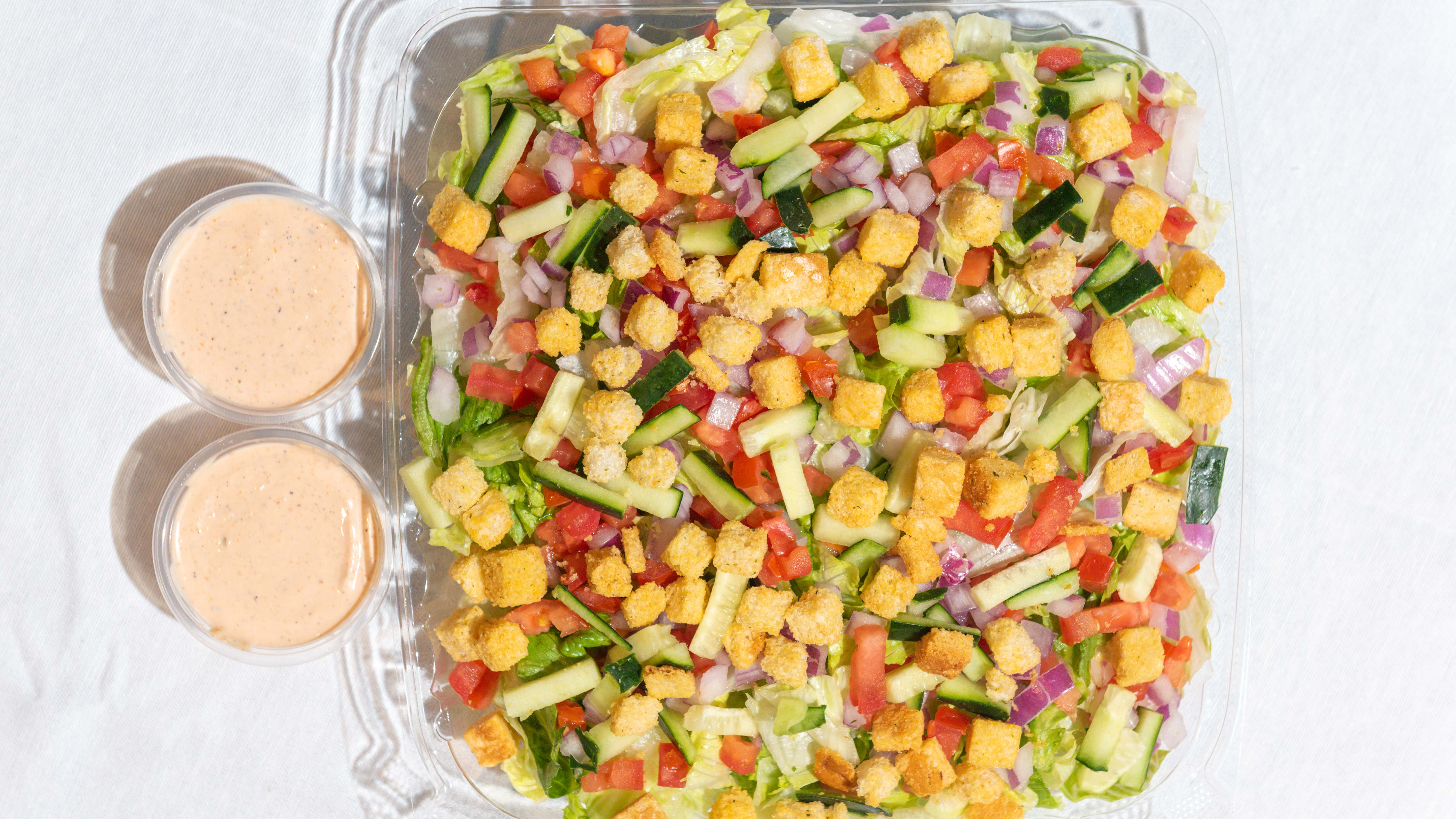 Order Garden Salad food online from Pizza Place store, Westminster on bringmethat.com