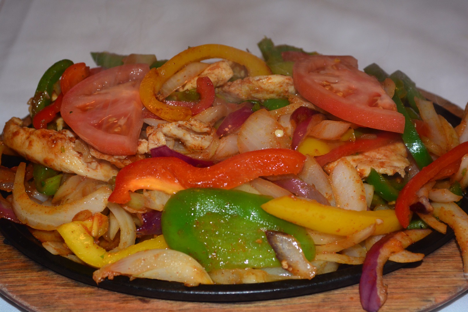 Order Chicken Fajitas food online from Jalapenos Mexican Restaurant Eagle River store, Eagle River on bringmethat.com