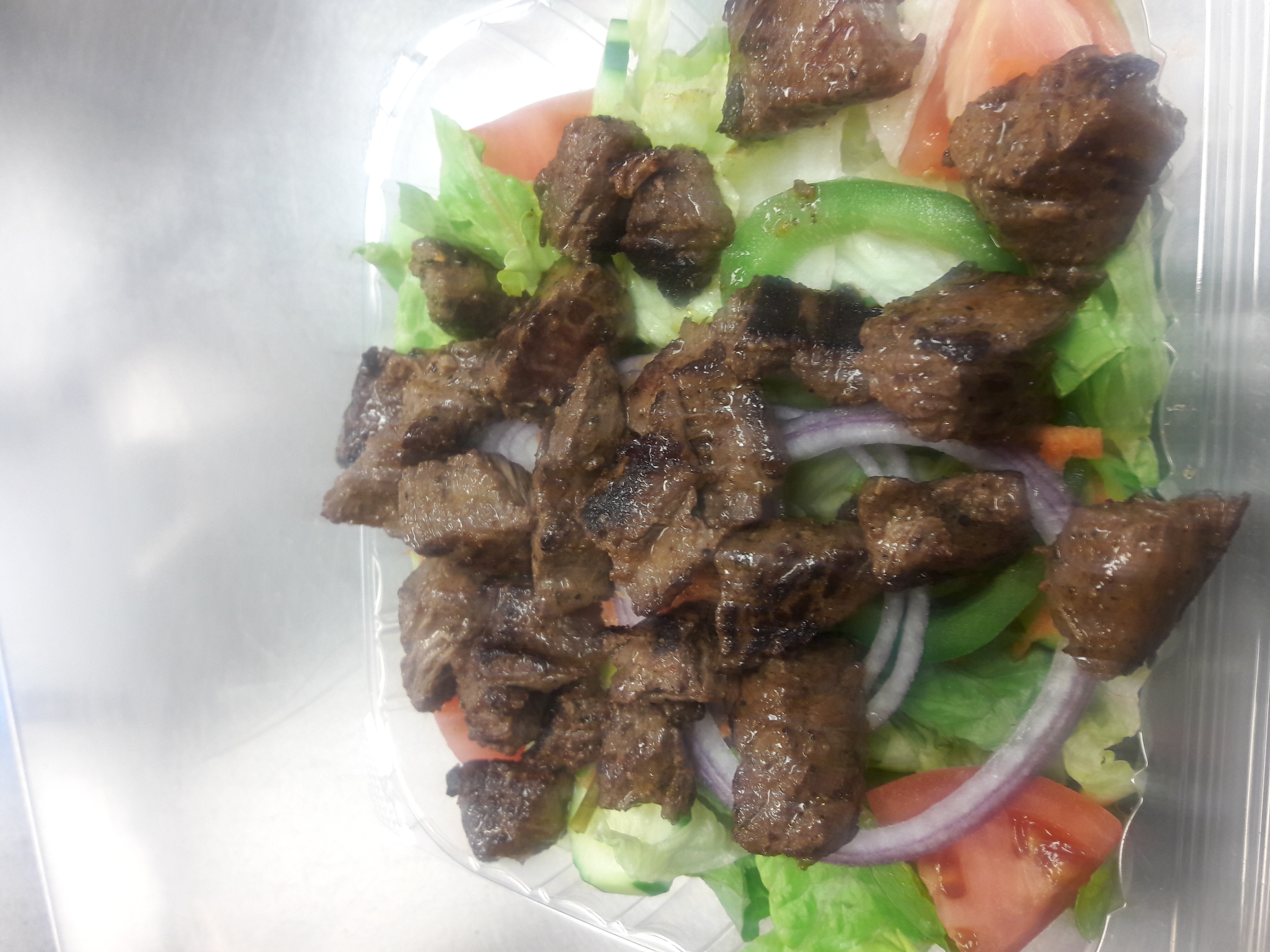 Order Steak Tips Salad food online from D&D Pizza & Subs store, Watertown on bringmethat.com