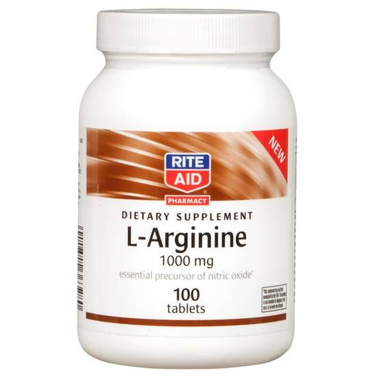 Order Rite Aid Dietary Supplement L Arginine Tablets 1000mg (100 ct) food online from Rite Aid store, Palm Desert on bringmethat.com