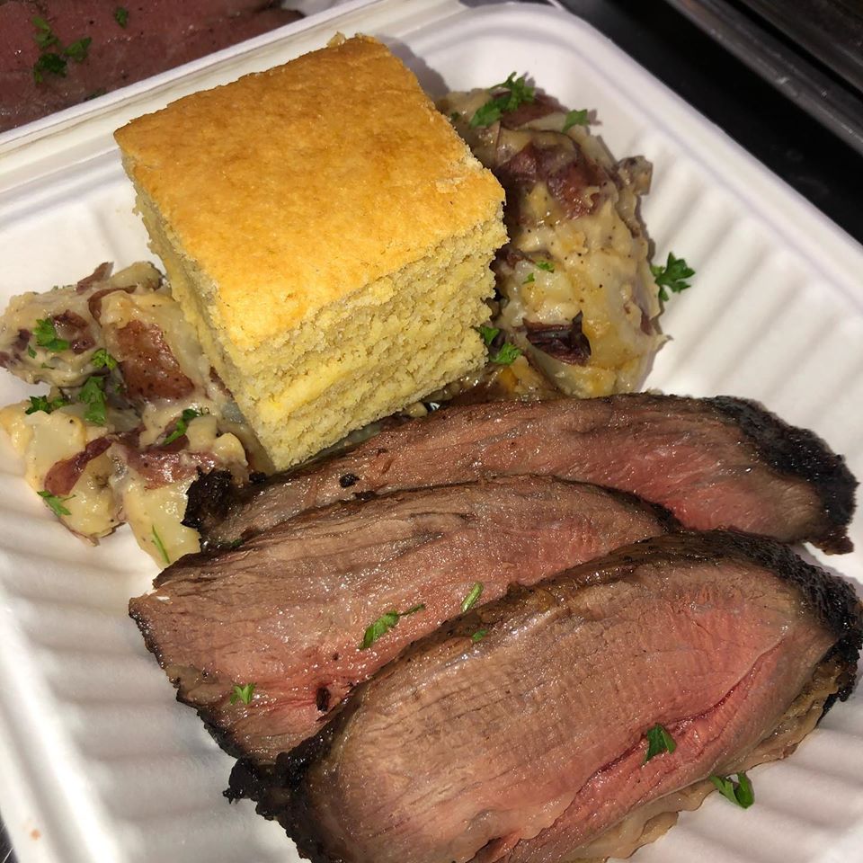 Order Santa Maria Style Tri-Tip Plate food online from Popolo Catering store, San Luis Obispo on bringmethat.com