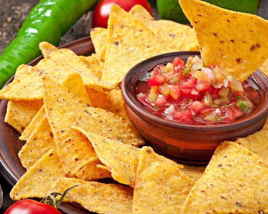 Order Chips & Salsa food online from Vegetarian Mexican Lounge store, Richardson on bringmethat.com