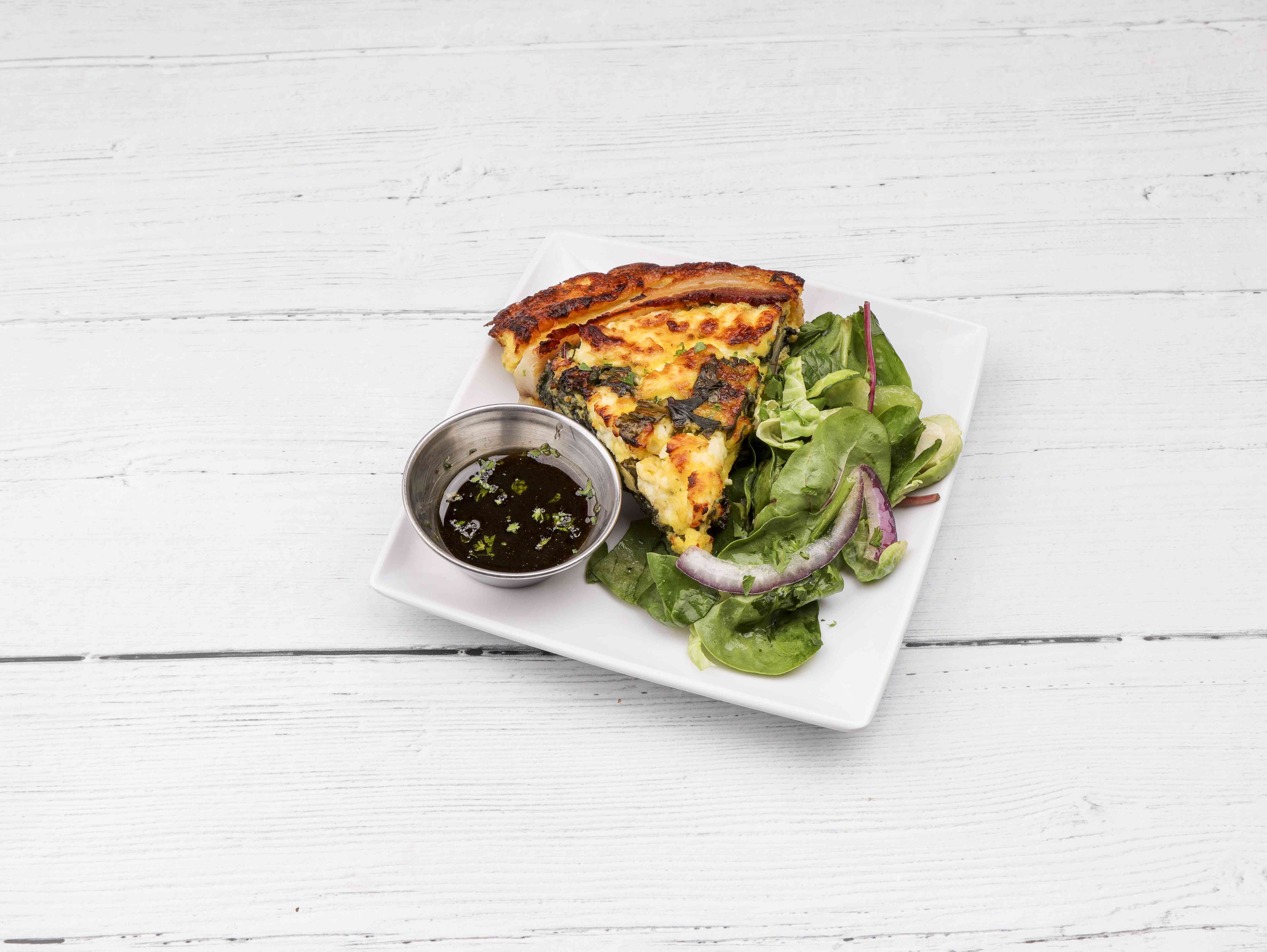 Order Quiche food online from Greyhound Cafe store, Cedar Rapids on bringmethat.com
