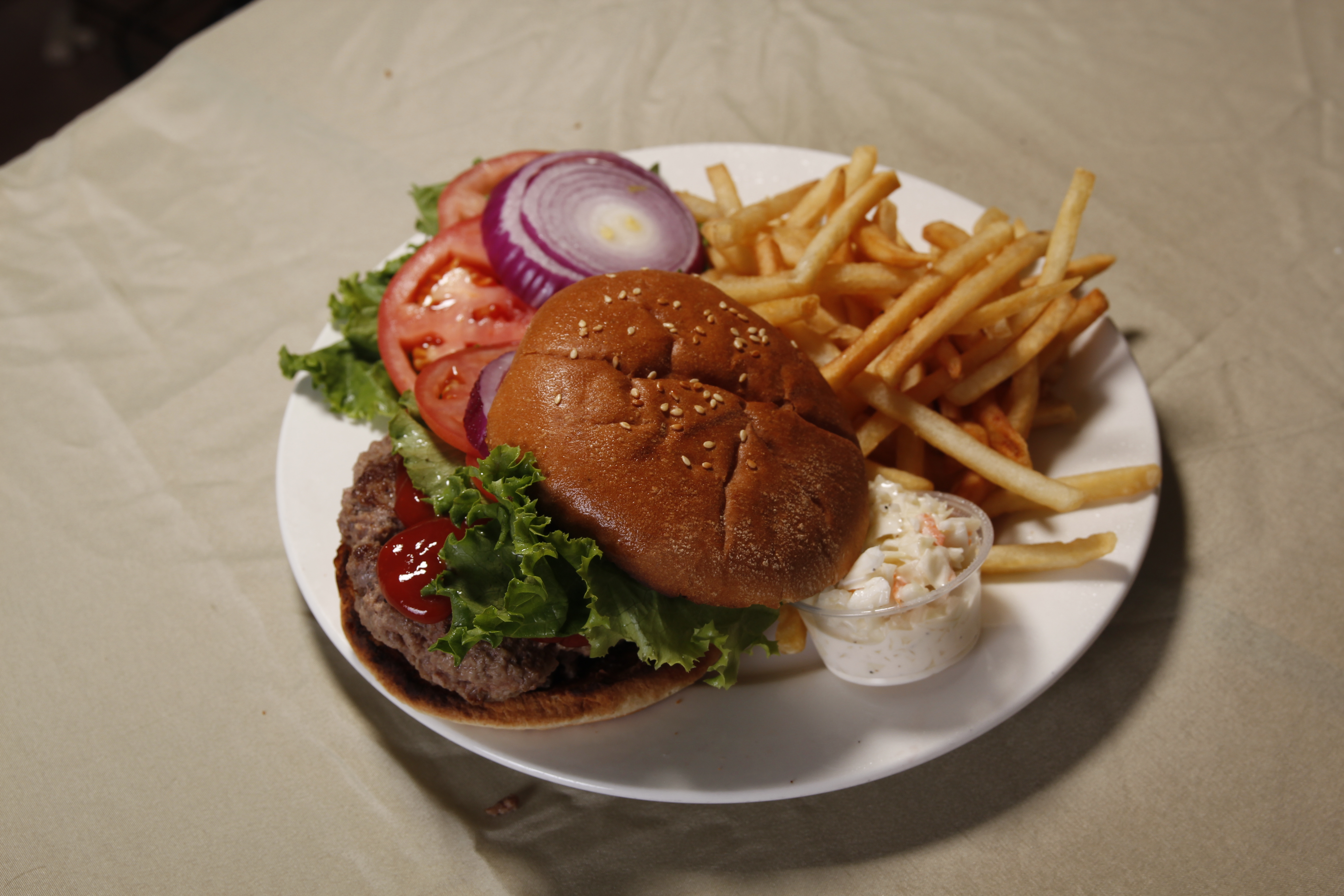 Order Steak Burger Deluxe food online from Sutton cafe store, New York on bringmethat.com