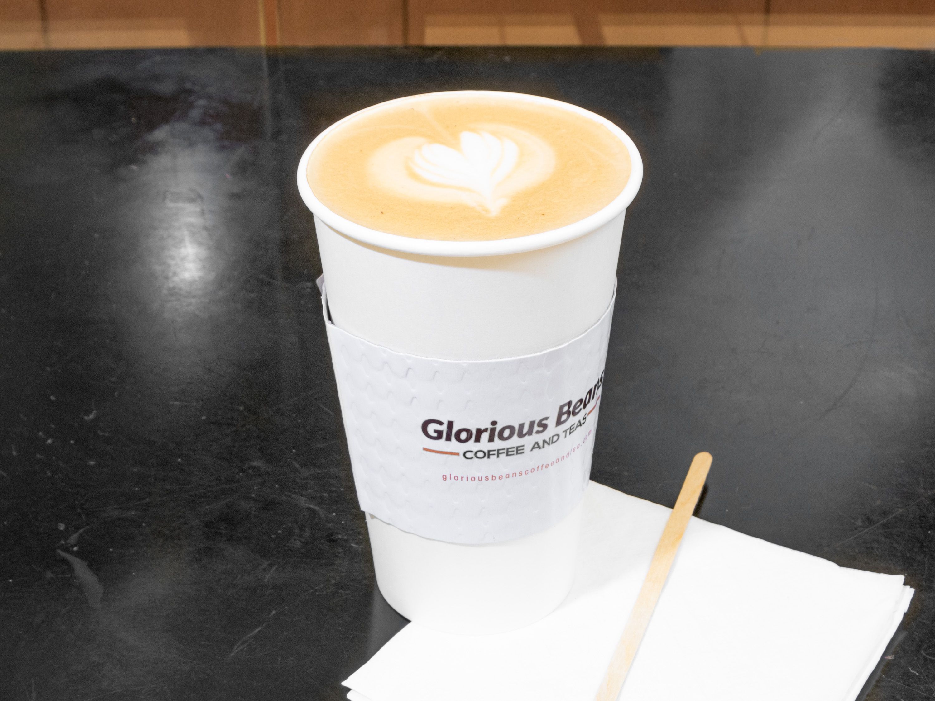 Order Latte food online from Glorious Beans Coffee And Teas store, Madison on bringmethat.com