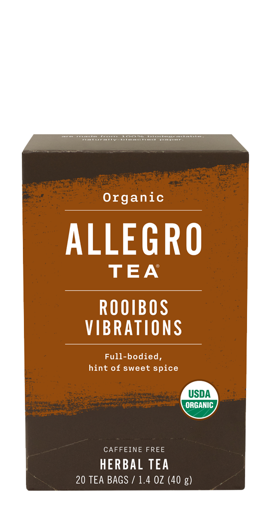 Order Organic Rooibos Vibrations (20 Tea Bags) food online from Allegro Coffee store, Omaha on bringmethat.com