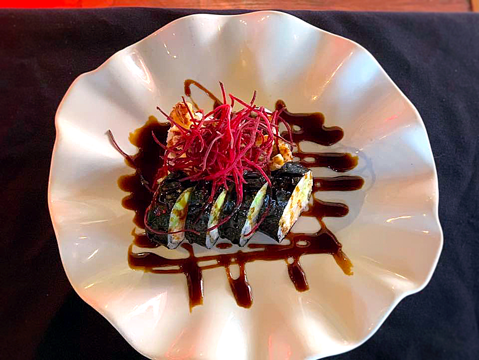 Order Calamari	 Tempura Roll  food online from Hikari Sushi & Grill store, Frisco on bringmethat.com