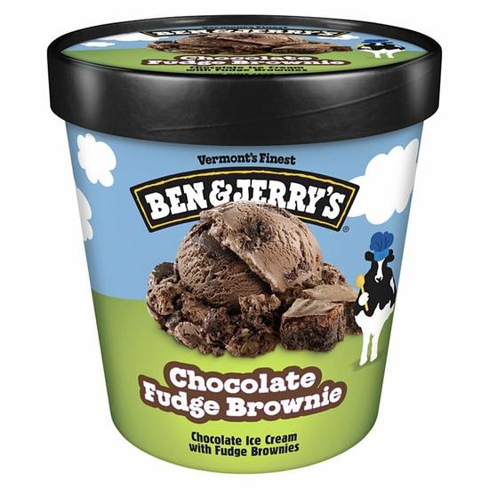 Order Ben & Jerry's Ice Cream - Chocolate Fudge Brownie food online from IV Deli Mart store, Goleta on bringmethat.com