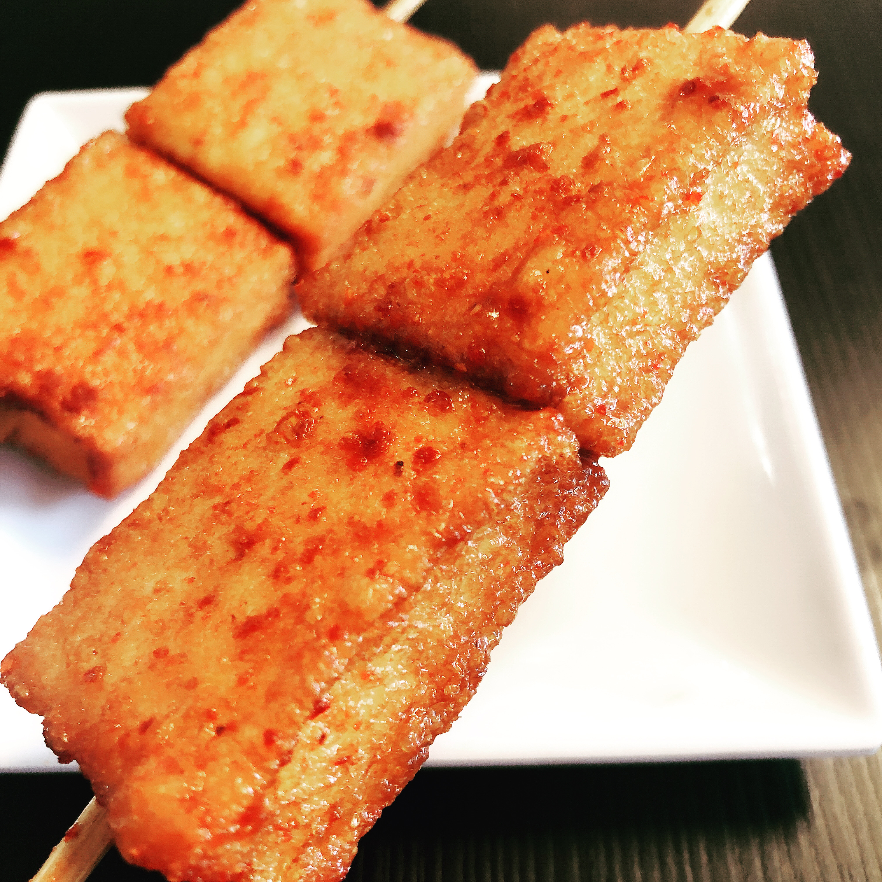 Order Fish Bread (2p) 炸鱼豆腐 food online from Mian Sichuan store, Tucson on bringmethat.com