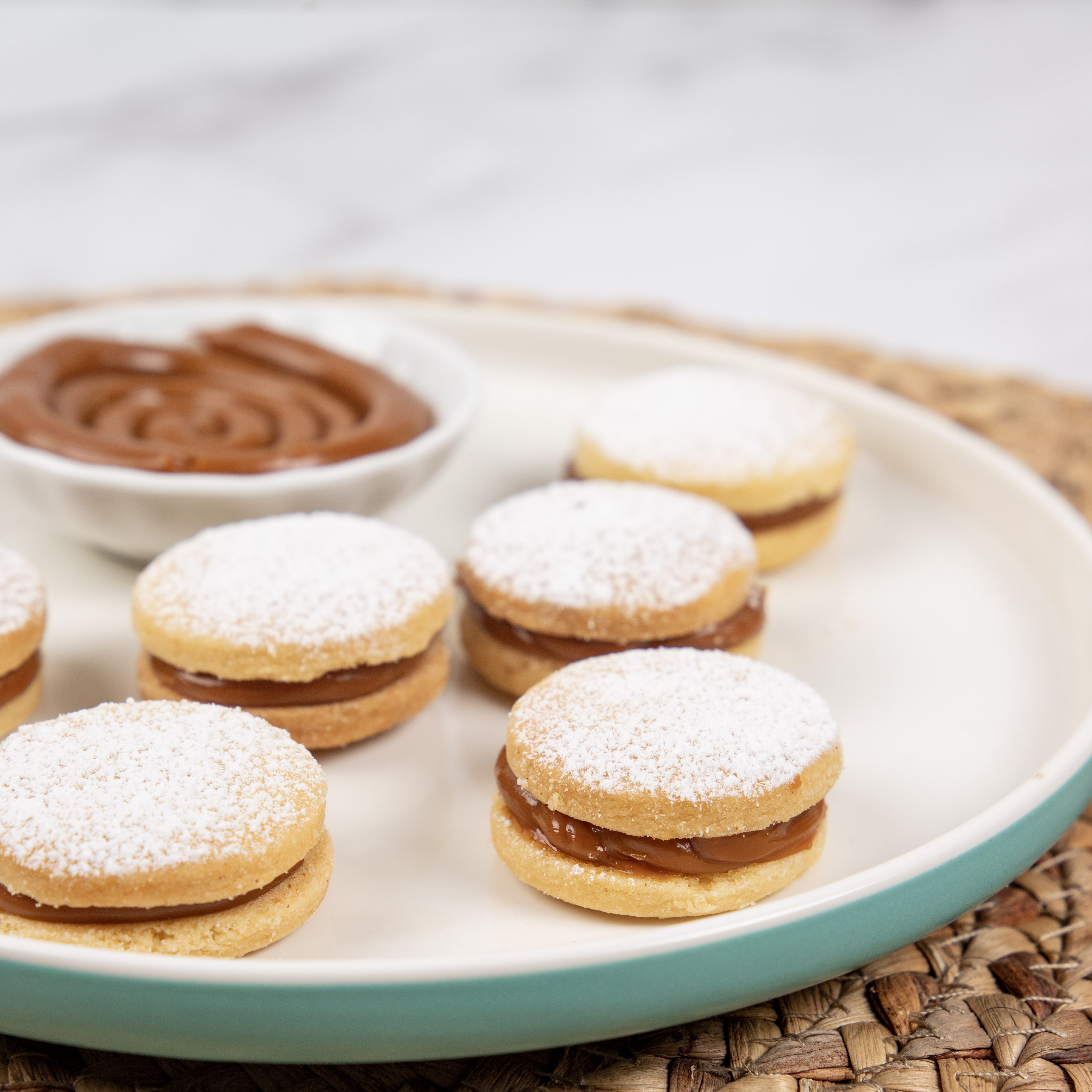 Order 7 Piece Mini Traditional Alfajor food online from Gigis Baked Goods store, Clifton on bringmethat.com