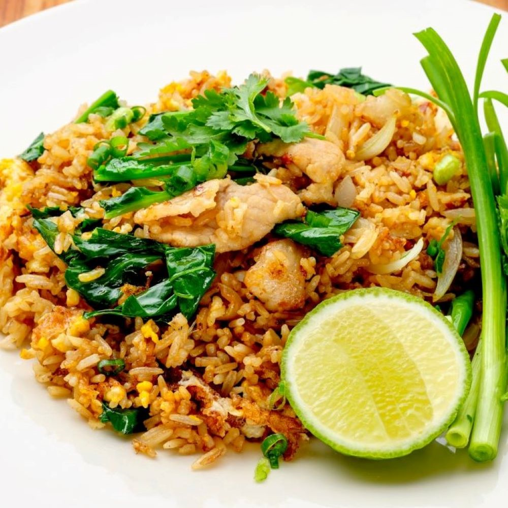 Order Herb Fried Rice food online from Zabb Thai Spice Kitchen store, Las Vegas on bringmethat.com
