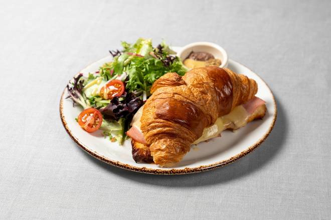 Order Toasted Paris Ham & Gruyère Croissant food online from Le Pain Quotidien store, Greenwich on bringmethat.com