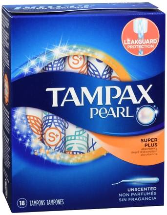 Order Tampax Pearl Tampons Super Plus Absorbency Unscented food online from Scripx Pharmacy store, Plano on bringmethat.com