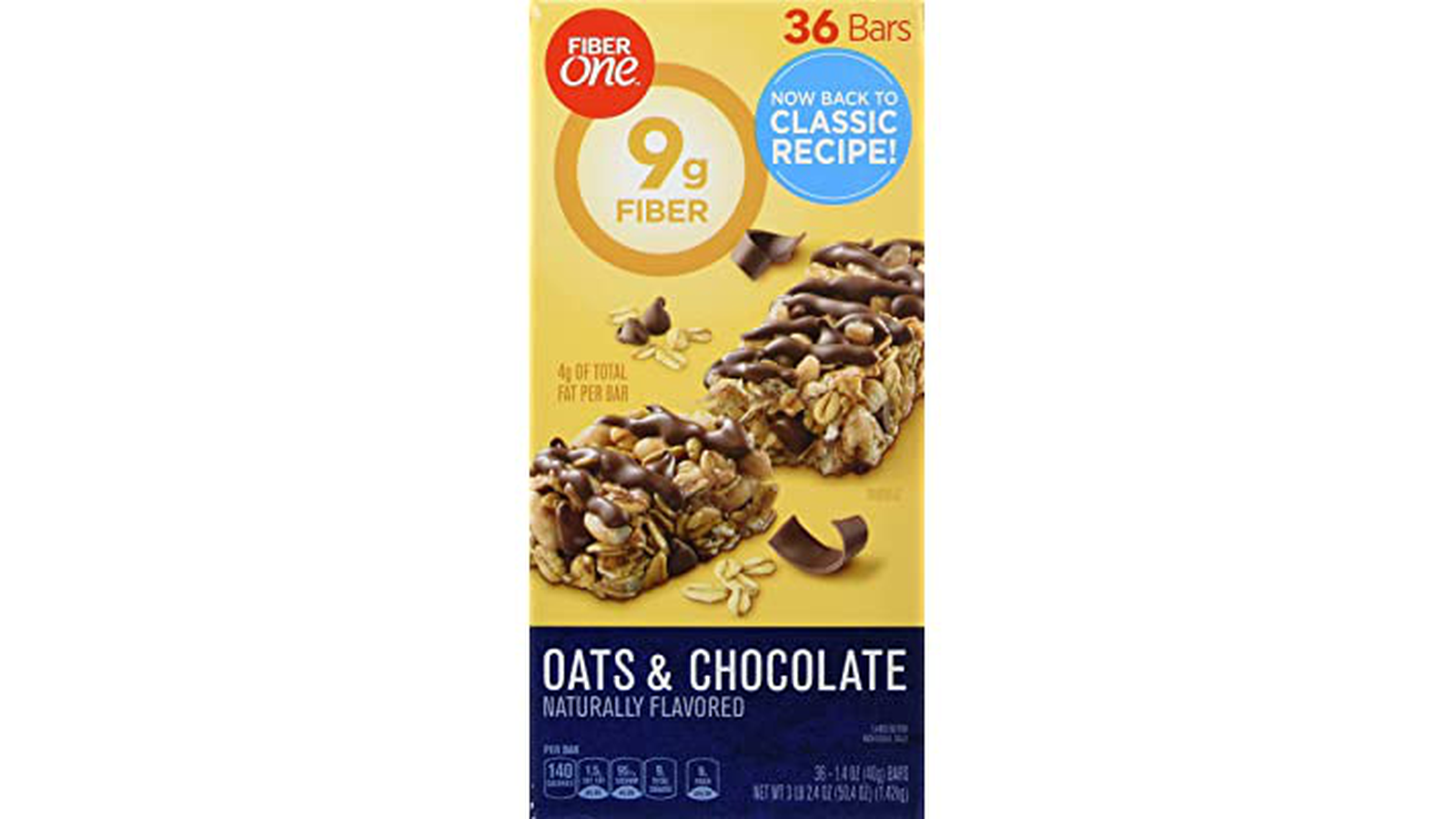 Order Fiber One Chewy Bars, Oats And Chocolate, 1.4oz Bar food online from Lula Convenience Store store, Evesham on bringmethat.com