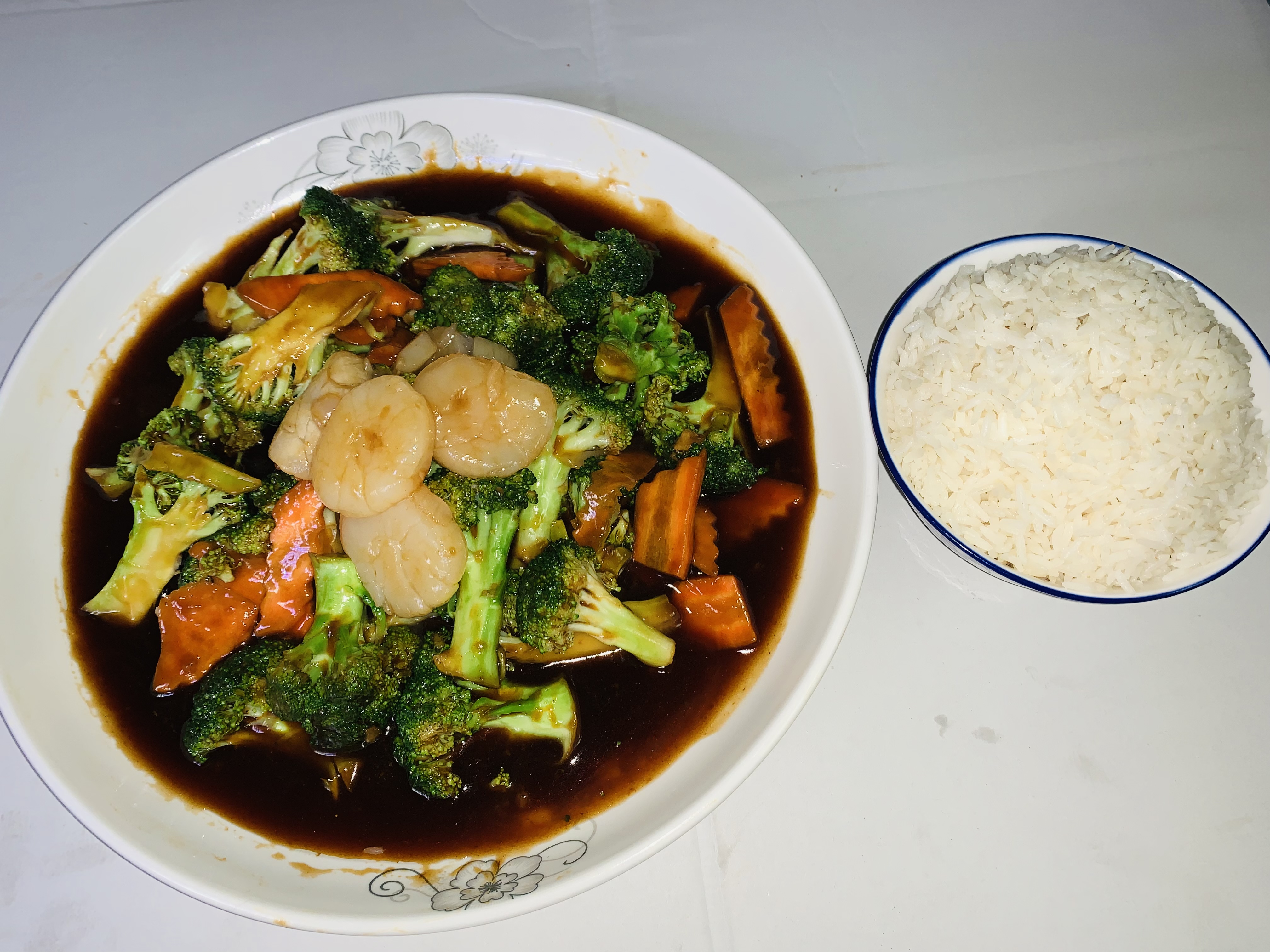 Order S2.  Scallop with Broccoli 芥蓝干贝 food online from Hai Sun Chinese Restrnt store, Brooklyn on bringmethat.com