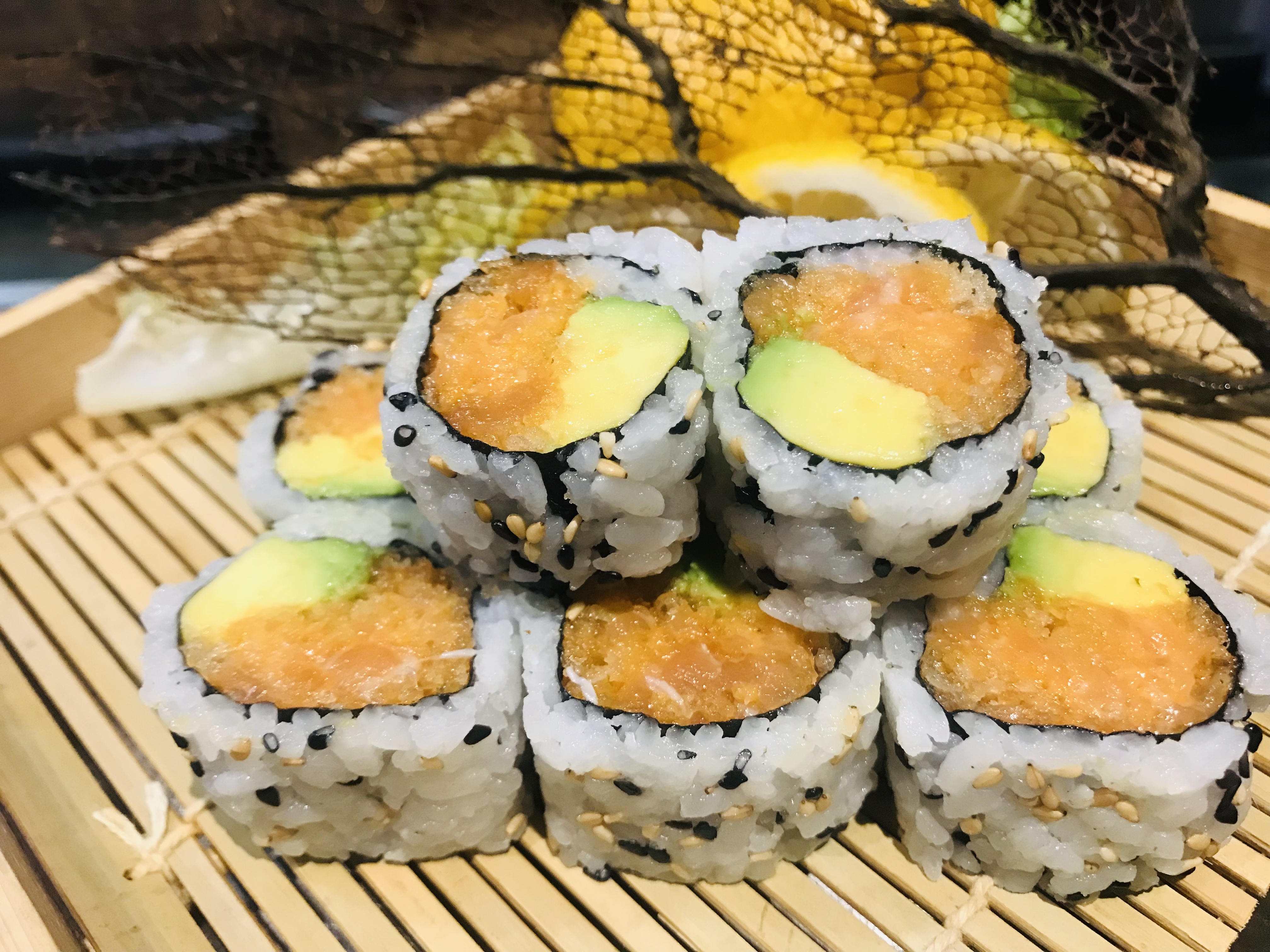 Order Spicy Salmon Roll food online from Yummy Sushi store, Philadelphia on bringmethat.com