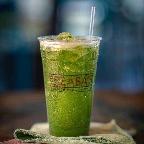 Order Cucumber Lime Agua Fresca food online from Ori'Zaba's Scratch Mexican Grill store, Las Vegas on bringmethat.com