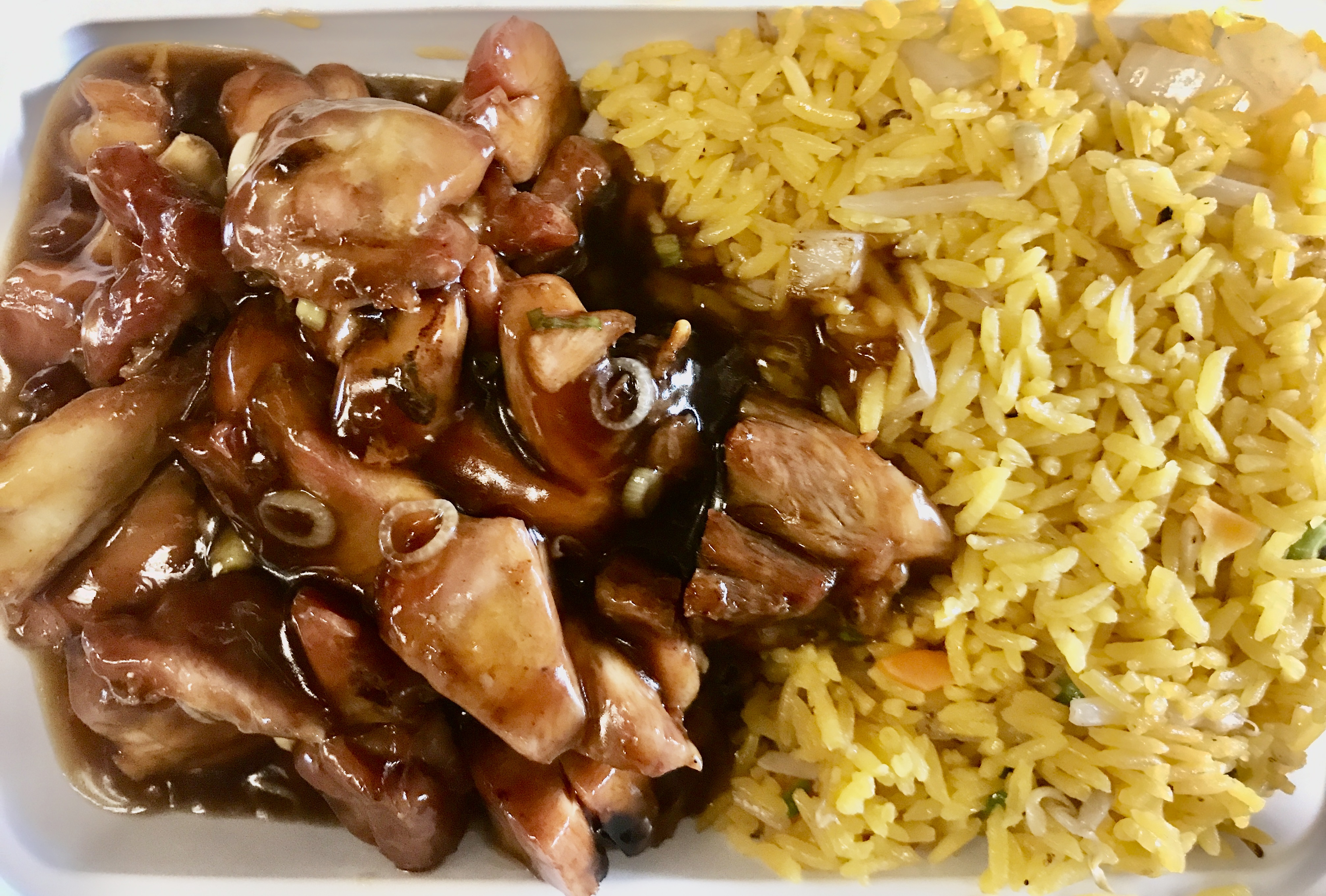 Order D25. Bourbon Chicken food online from Tang's Wok store, Bedford Heights on bringmethat.com