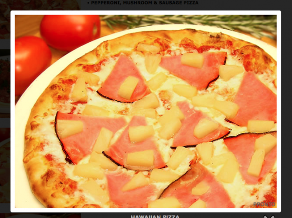 Order 8. Hawaiian Pizza food online from Pronto Pizza store, Redwood City on bringmethat.com