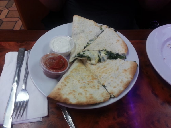Order Spinach Quesadilla food online from Silver Spoon Diner store, Queens on bringmethat.com