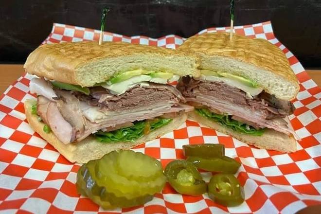 Order Three Meat Torta food online from 8th Street Deli store, National City on bringmethat.com